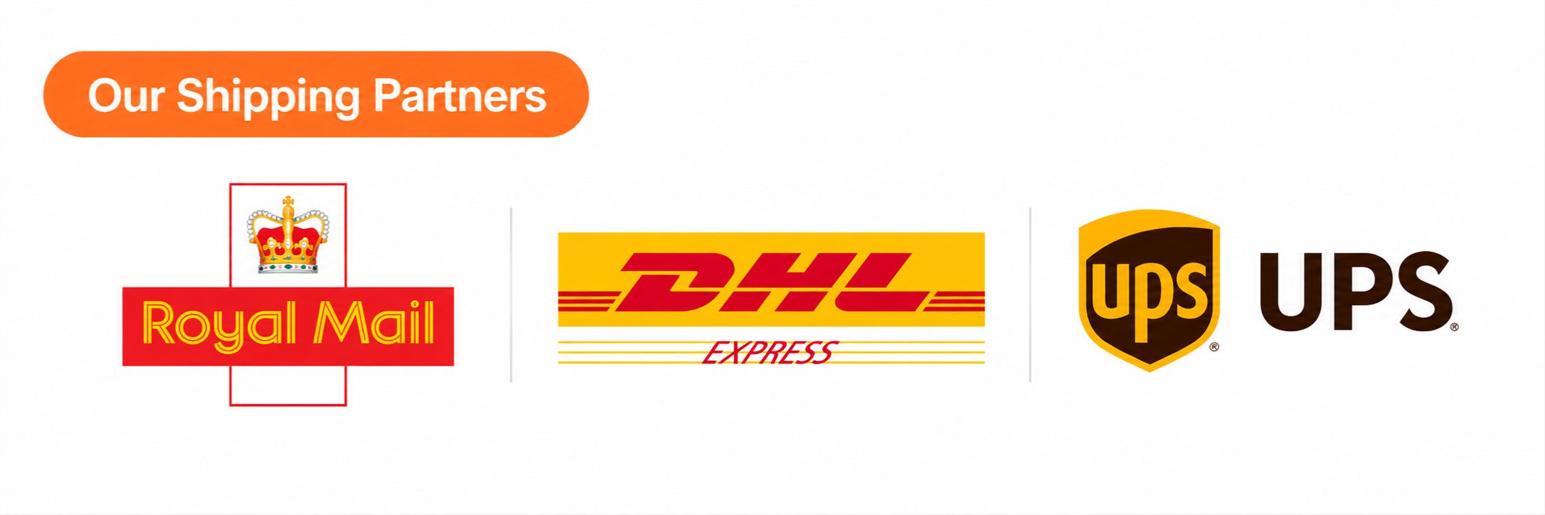 Our Shipping Partners - Photographer Gifts UK