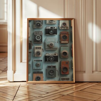 Photographer Analog Camera Collection Wall Art