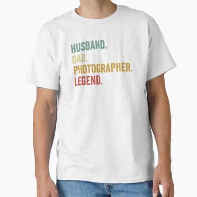 Husband Dad Photographer Legend Humor T-shirt