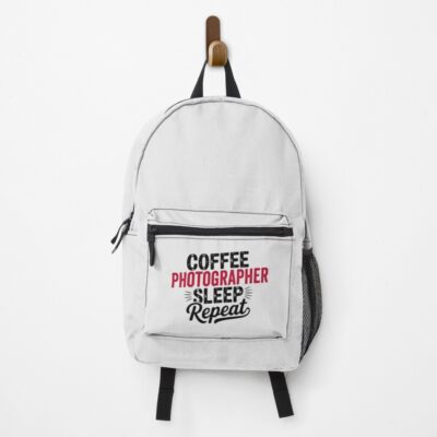 Coffee Photographer Sleep Repeat Routine Backpack