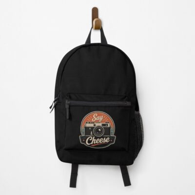 Say Cheese Photographer Camera Smile Backpack