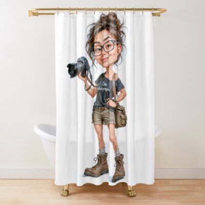 I Am A Photographer Life Shower Curtain