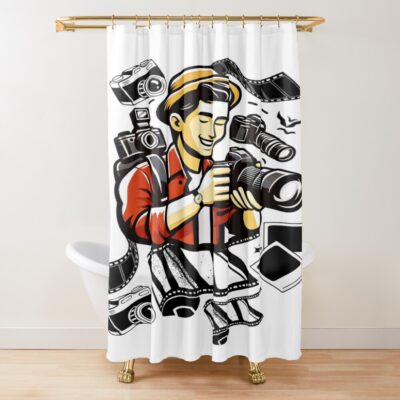 Photographer Creative Camera Life Shower Curtain