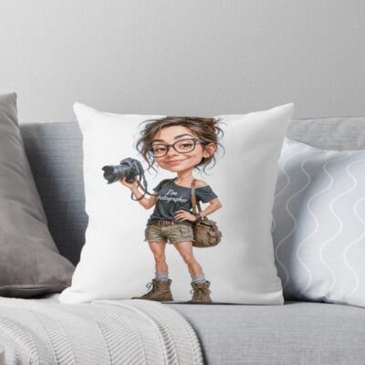 I Am A Photographer Life Throw Pillow