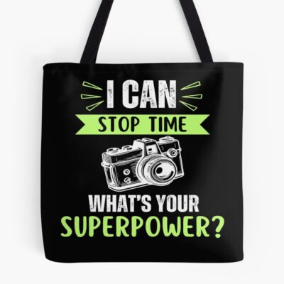 Photographer Stops Time With Camera Tote Bag